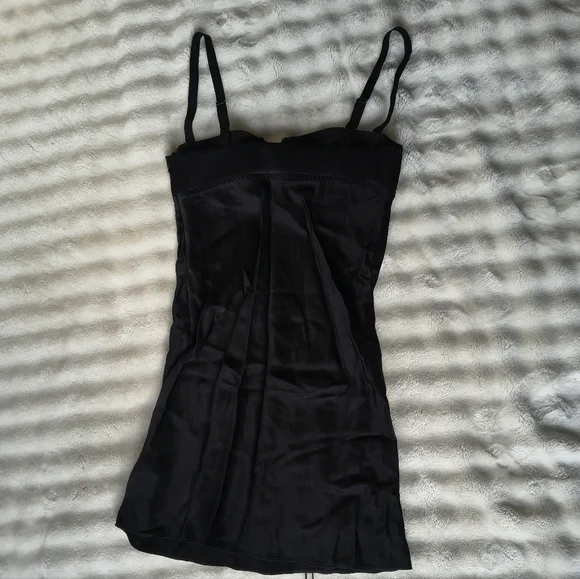 J Crew x Anna October Colab Black Bustier Mini Slip Dress Sz 6 Y2K 90s NWT - Picture 4 of 5